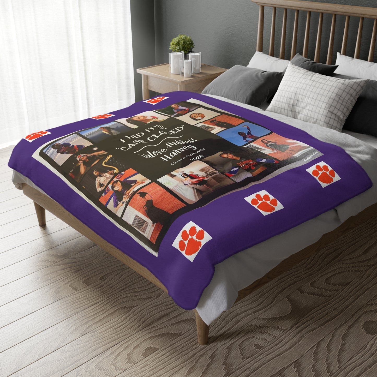Velveteen Microfiber Blanket (Two-sided print)