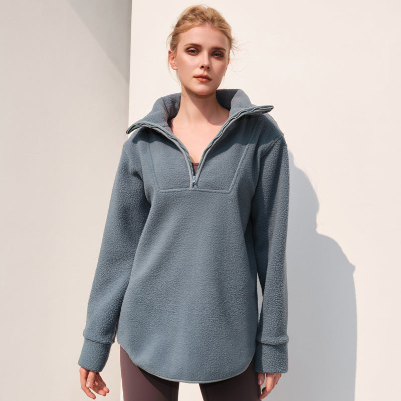 Sweater Polar Fleece Women's Home Wear Thickened Cashmere Outer Wear Sports Jacket