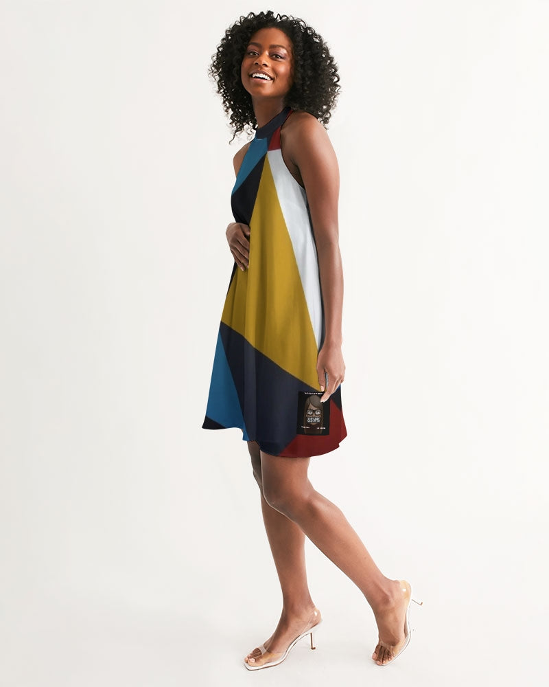 Angry Triangles Women's Halter Dress