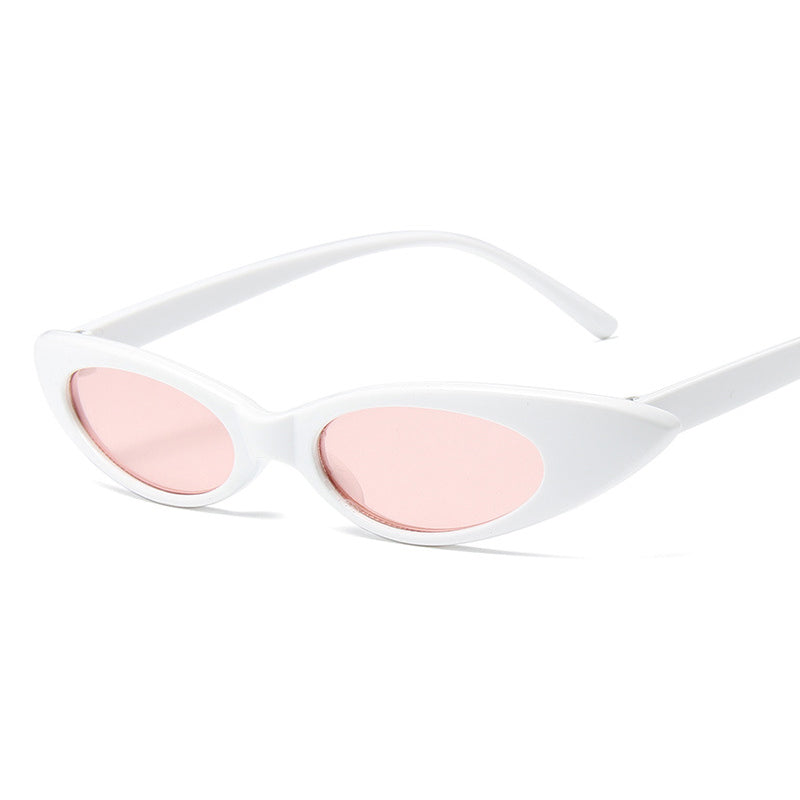 Small Frame Cat Eye Sunglasses Bright Jelly Retro