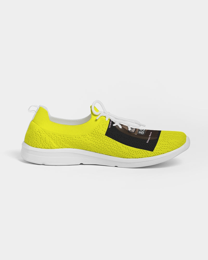 Angry Yellow Men's Lace Up Flyknit Shoe