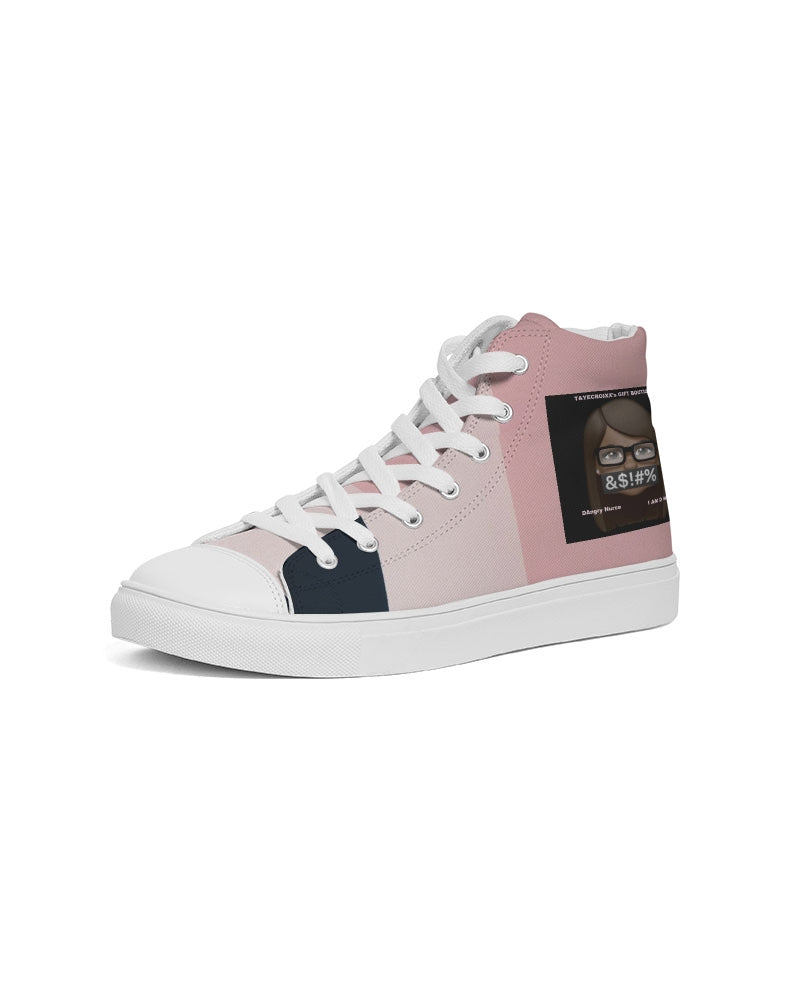 Angry stripes Women's Hightop Canvas Shoe