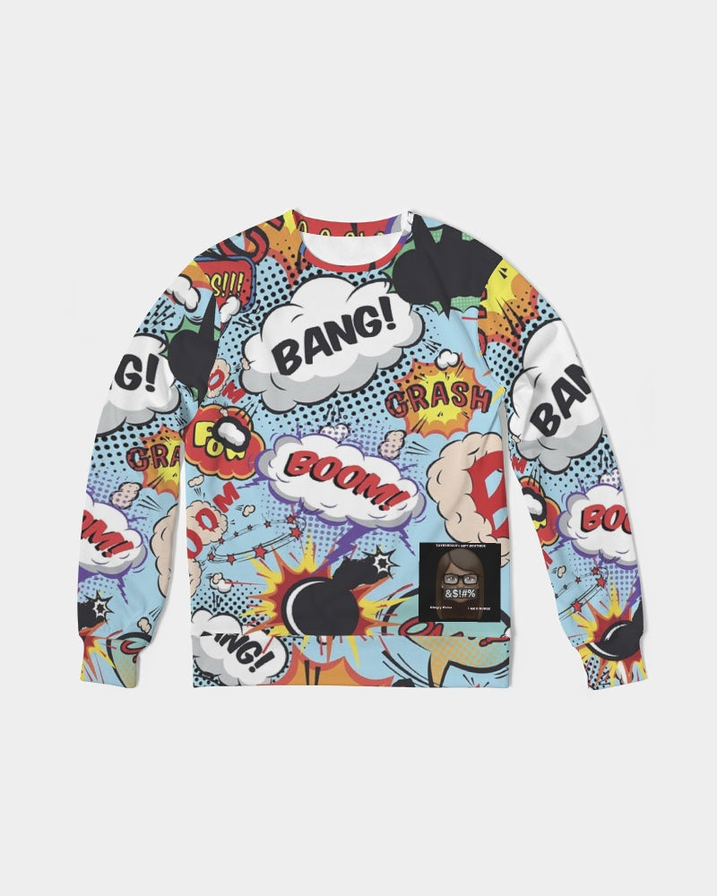 Angry sounds Men's Classic French Terry Crewneck Pullover