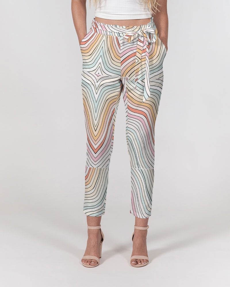 Angry waves Women's Belted Tapered Pants