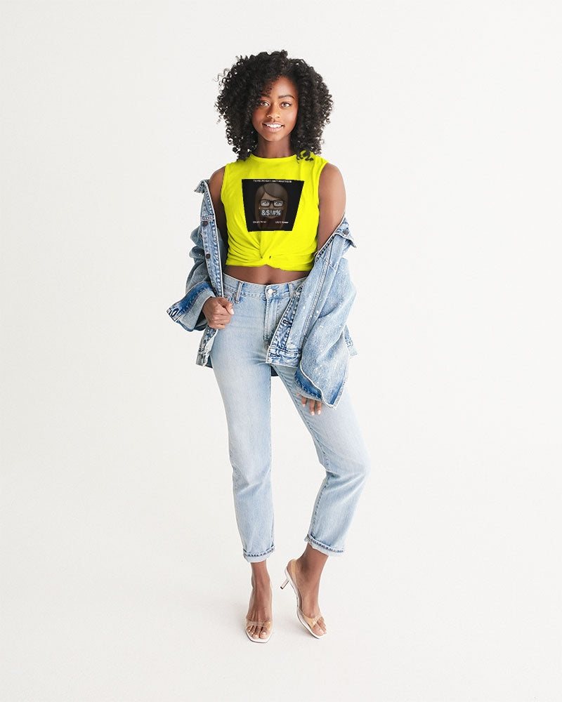 Angry Yellow Women's Twist-Front Tank