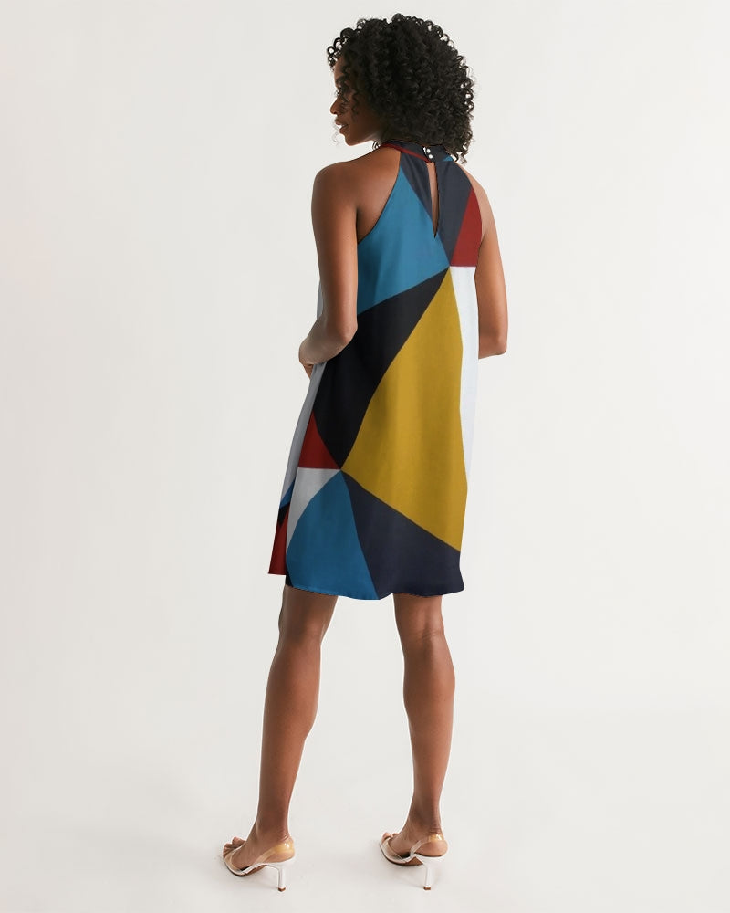 Angry Triangles Women's Halter Dress