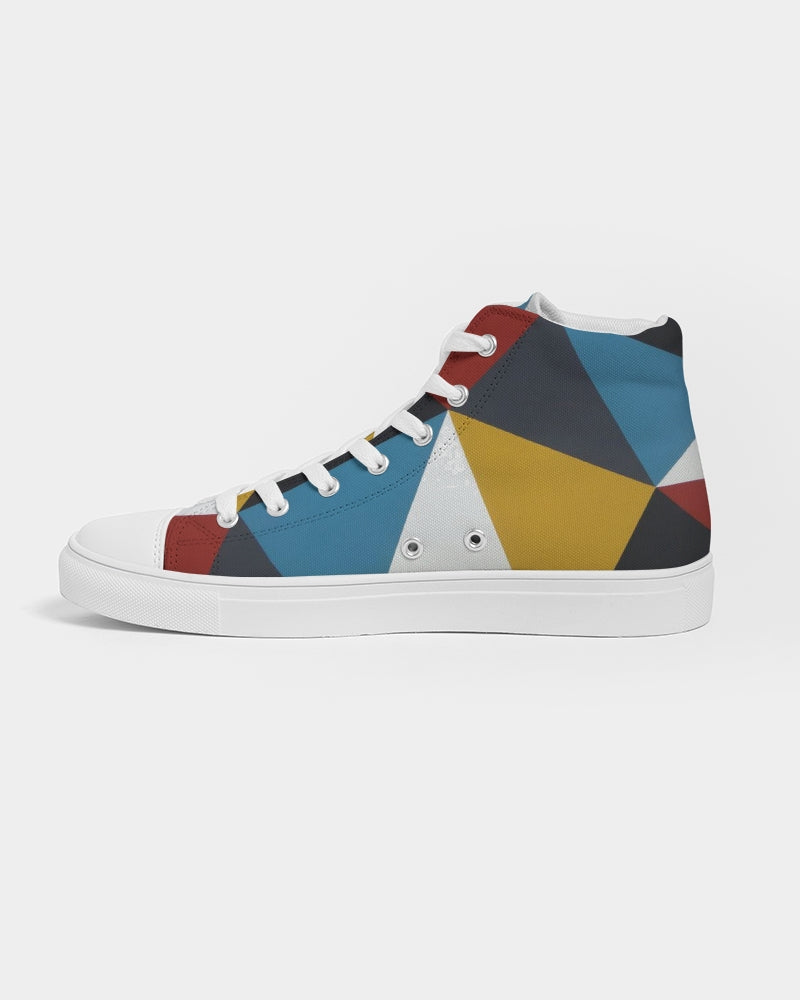Angry Triangles Women's Hightop Canvas Shoe