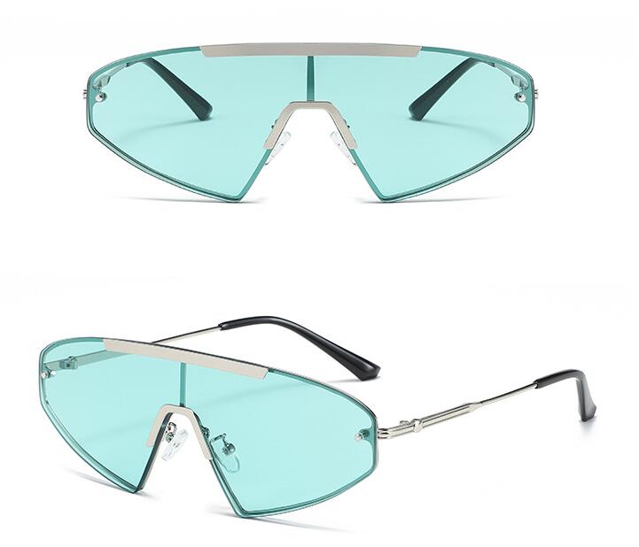 European And American Fashion Sunglasses Men's Personality Conjoined
