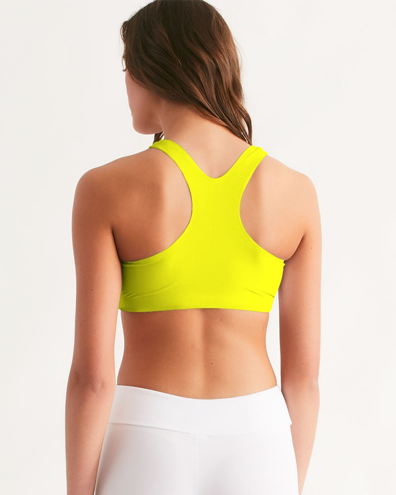 Angry Yellow Women's Seamless Sports Bra