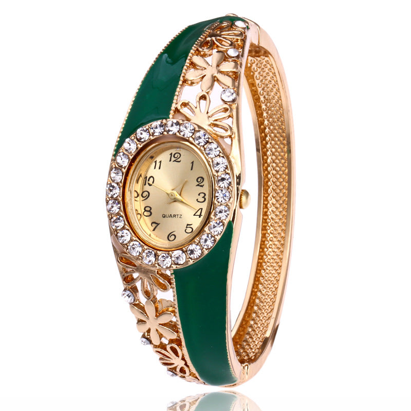 Diamond ladies bracelet watch