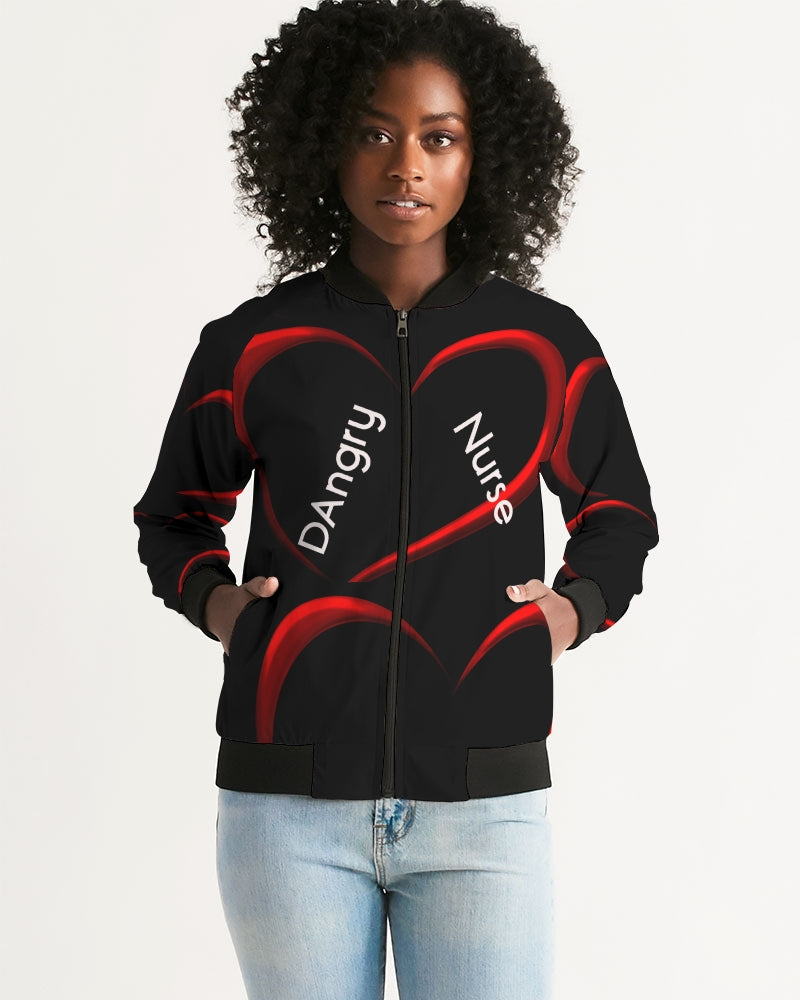 Angry Hearts Women's Bomber Jacket