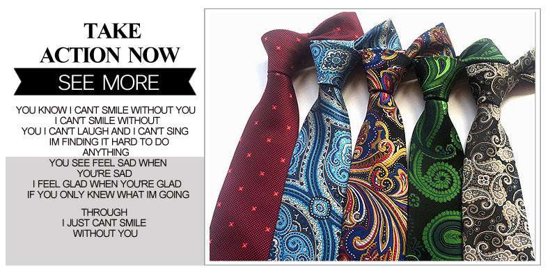 Men's White Floral Suit Tie Accessories