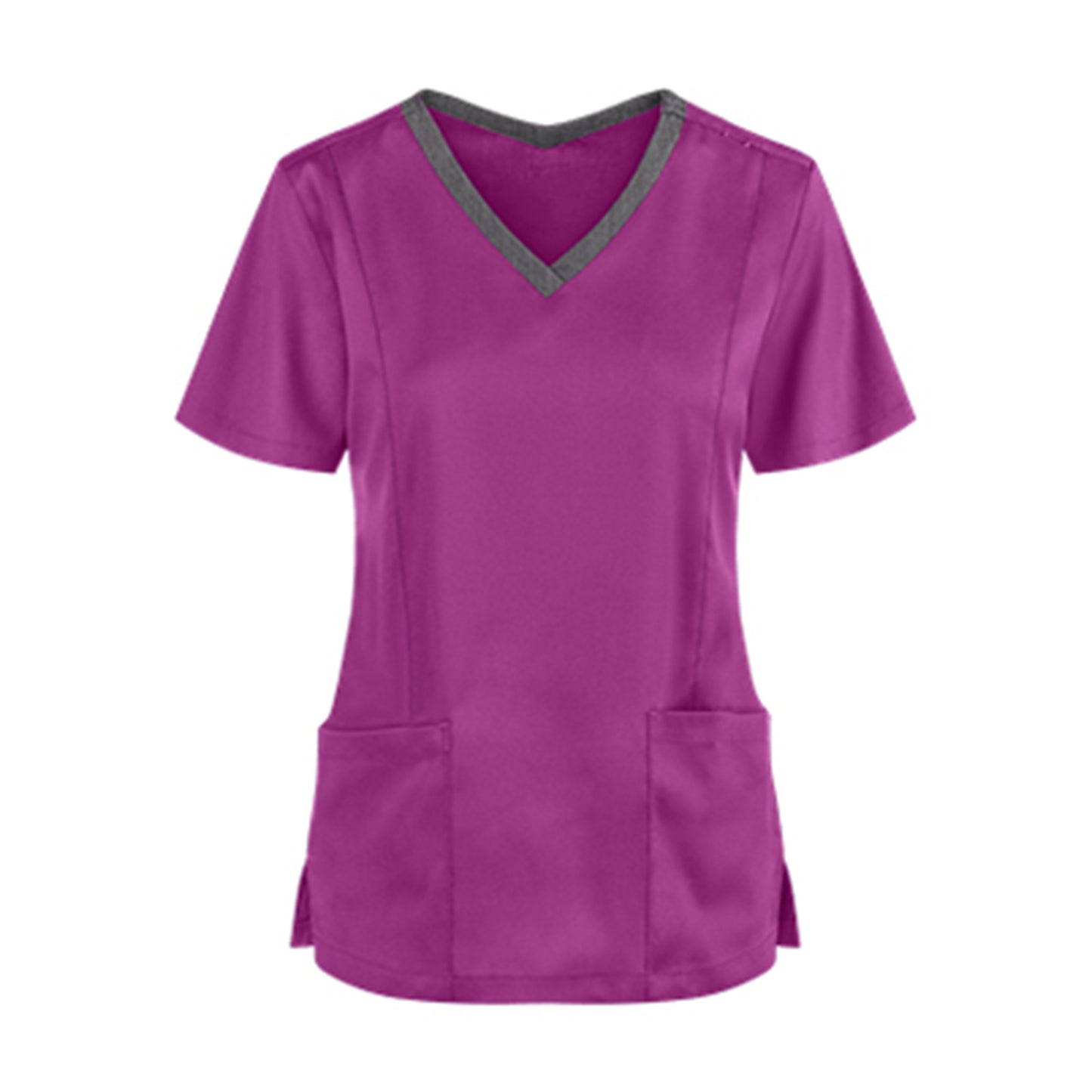 V-neck Tooling Short-sleeved Slit Nurse Outfit Women