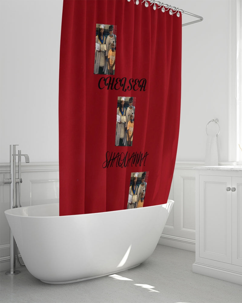 red Shower Curtain 72"x72"
