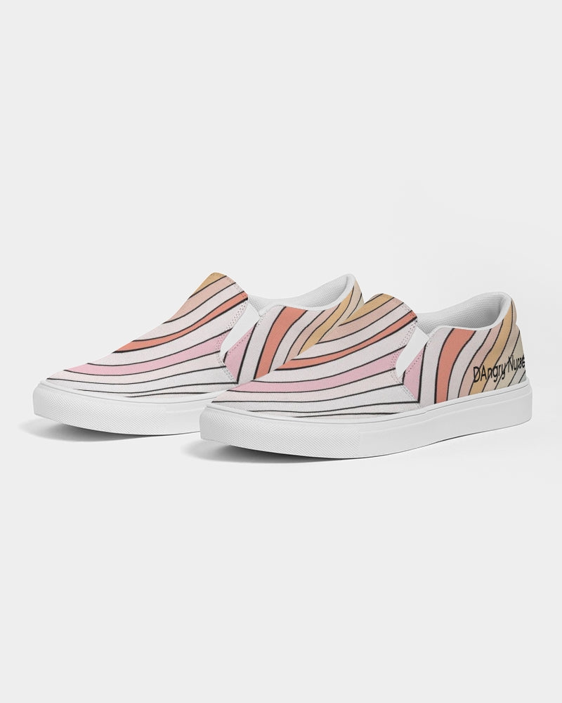 Angry waves Women's Slip-On Canvas Shoe