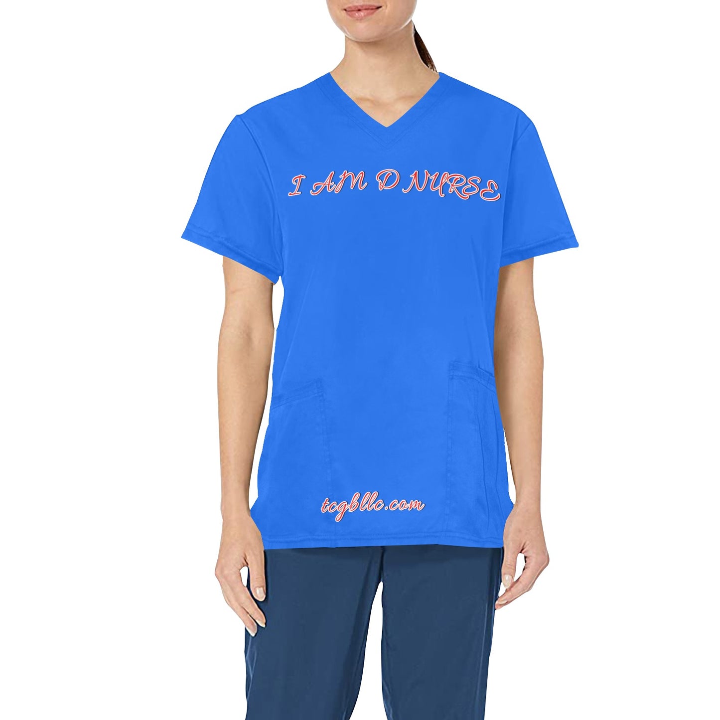 I AM D NURSE Scrub Top