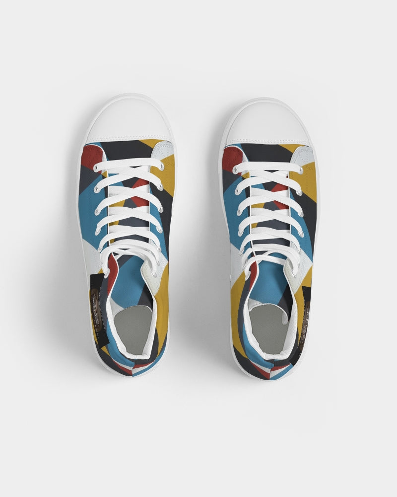 Angry Triangles Women's Hightop Canvas Shoe