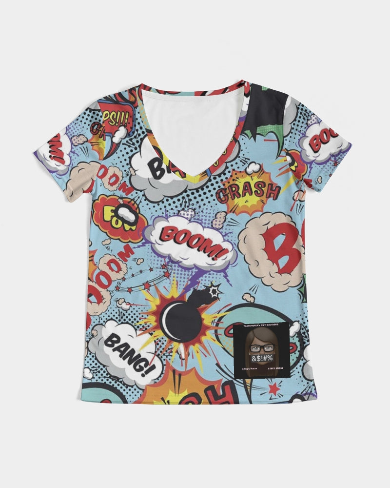 Angry sounds Women's V-Neck Tee