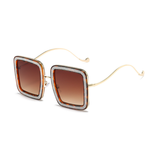 European And American Net Red Ins Street Shot Fashion Glasses Personality Drill Funny