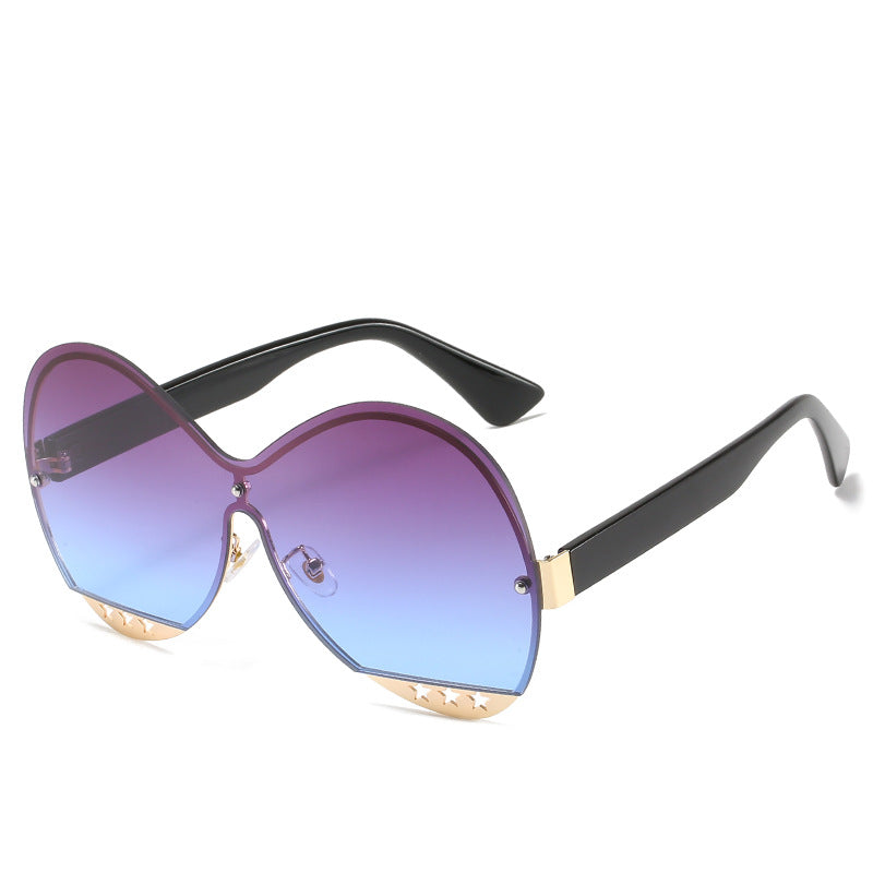 Women's Fashion Hollow Pentagram Sunglasses