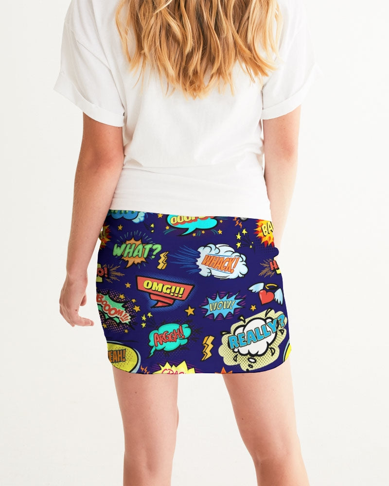 Angry Words Women's Mini Skirt