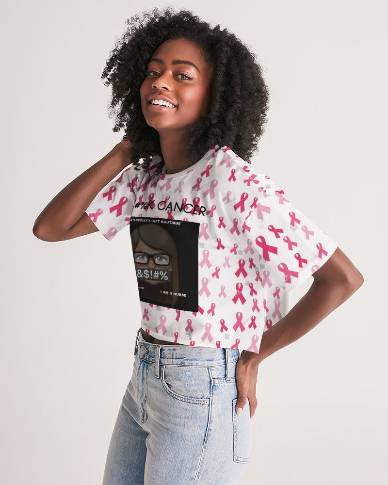 Special Edition F&$!#%K CANCER Women's Lounge Cropped Tee