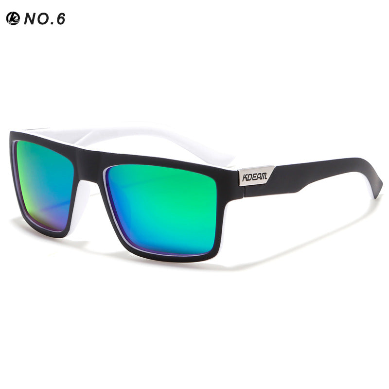 Square colorful casual sunglasses