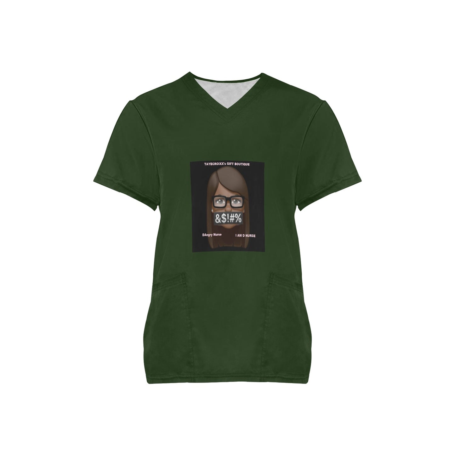 DAngry Nurse Scrub Top
