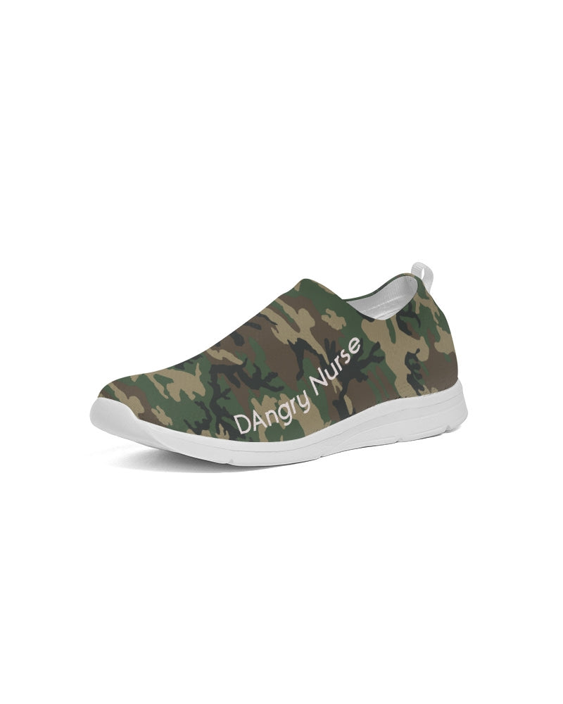ANGRY CAMOFLAGE Women's Slip-On Flyknit Shoe