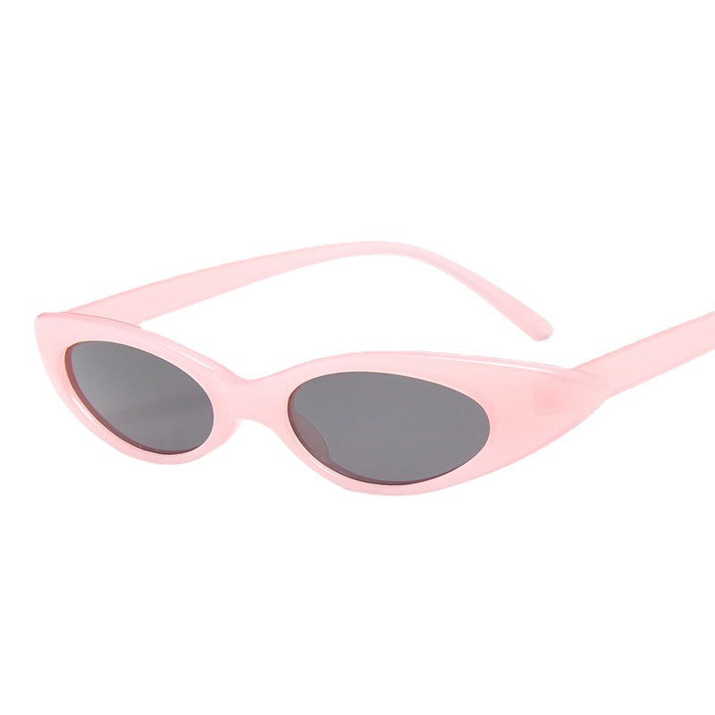 Small Frame Cat Eye Sunglasses Bright Jelly Retro