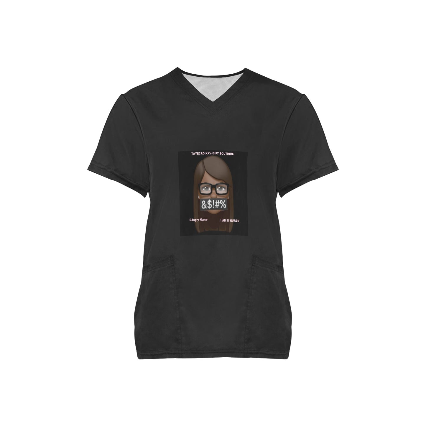 DAngry Nurse Scrub Top