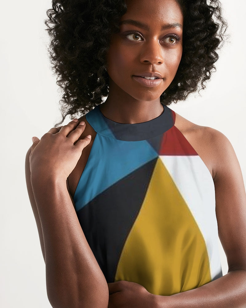 Angry Triangles Women's Halter Dress
