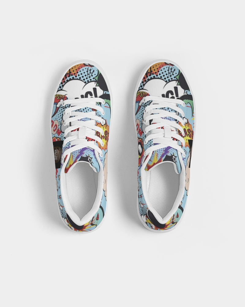 Angry sounds Women's Faux-Leather Sneaker