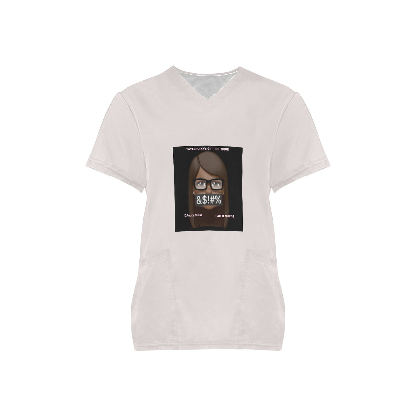 I A M D NURSE Scrub Top