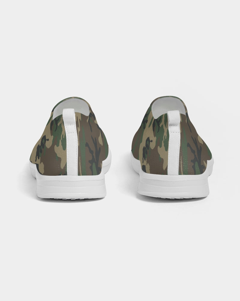 ANGRY CAMOFLAGE Women's Slip-On Flyknit Shoe
