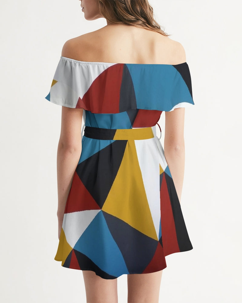 Angry Triangles Women's Off-Shoulder Dress