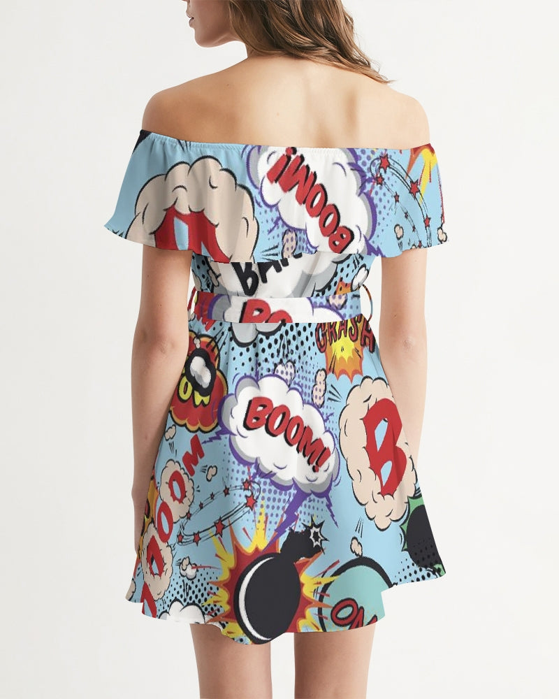 Angry sounds Women's Off-Shoulder Dress