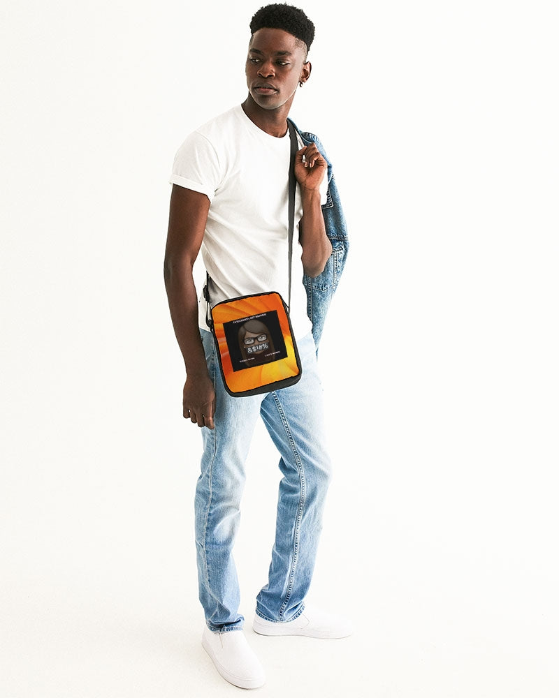 angry orange Messenger Pouch