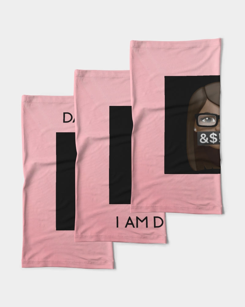 Angry Pink Neck Gaiter Set