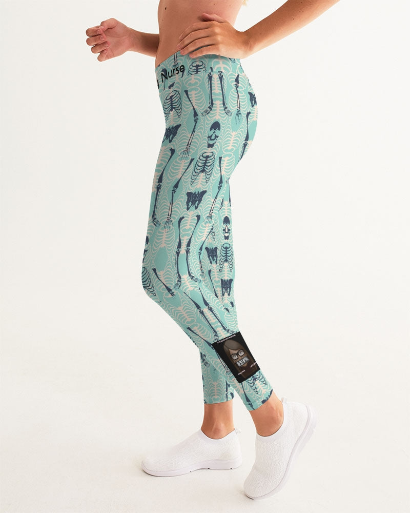 ANGRY SKELeton Women's Yoga Pants