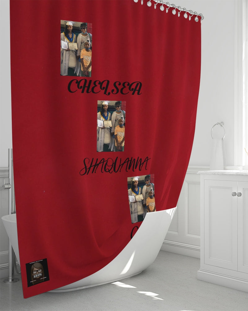 red Shower Curtain 72"x72"