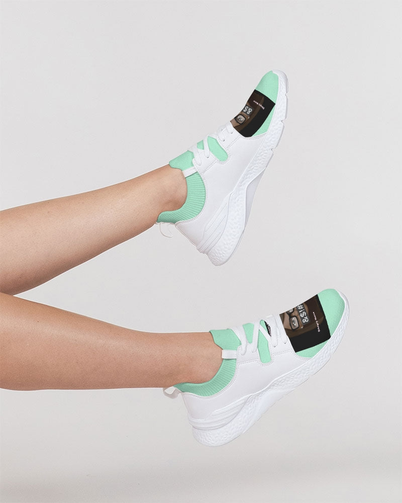 Angry pastel green Women's Two-Tone Sneaker