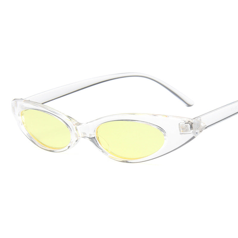 Small Frame Cat Eye Sunglasses Bright Jelly Retro