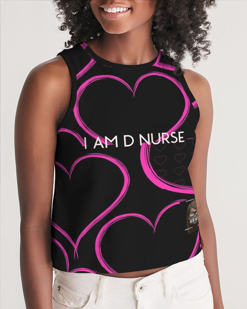 Angry hearts Women's Cropped Tank