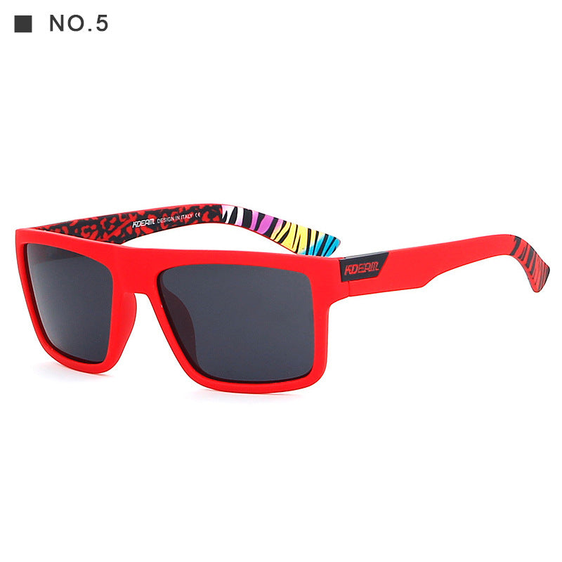 Square colorful casual sunglasses