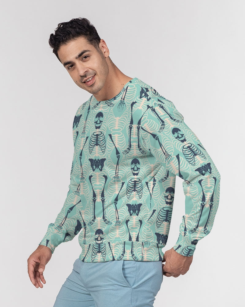 ANGRY SKELeton Men's Classic French Terry Crewneck Pullover