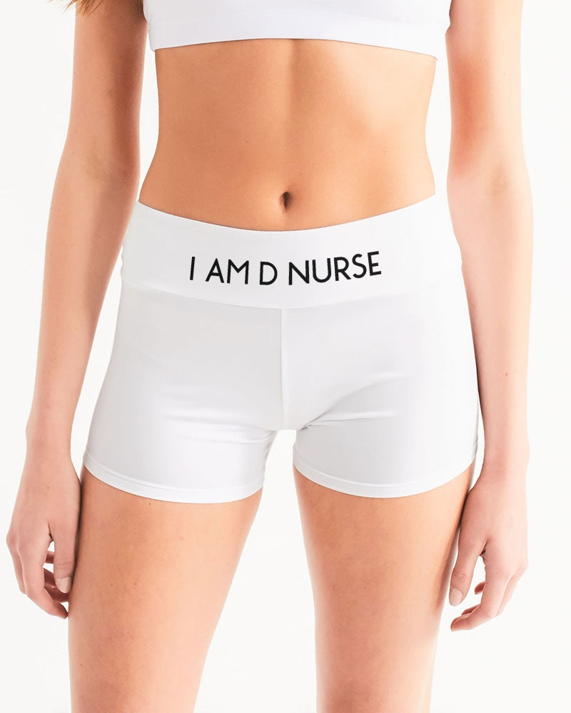 Angry White Women's Mid-Rise Yoga Shorts