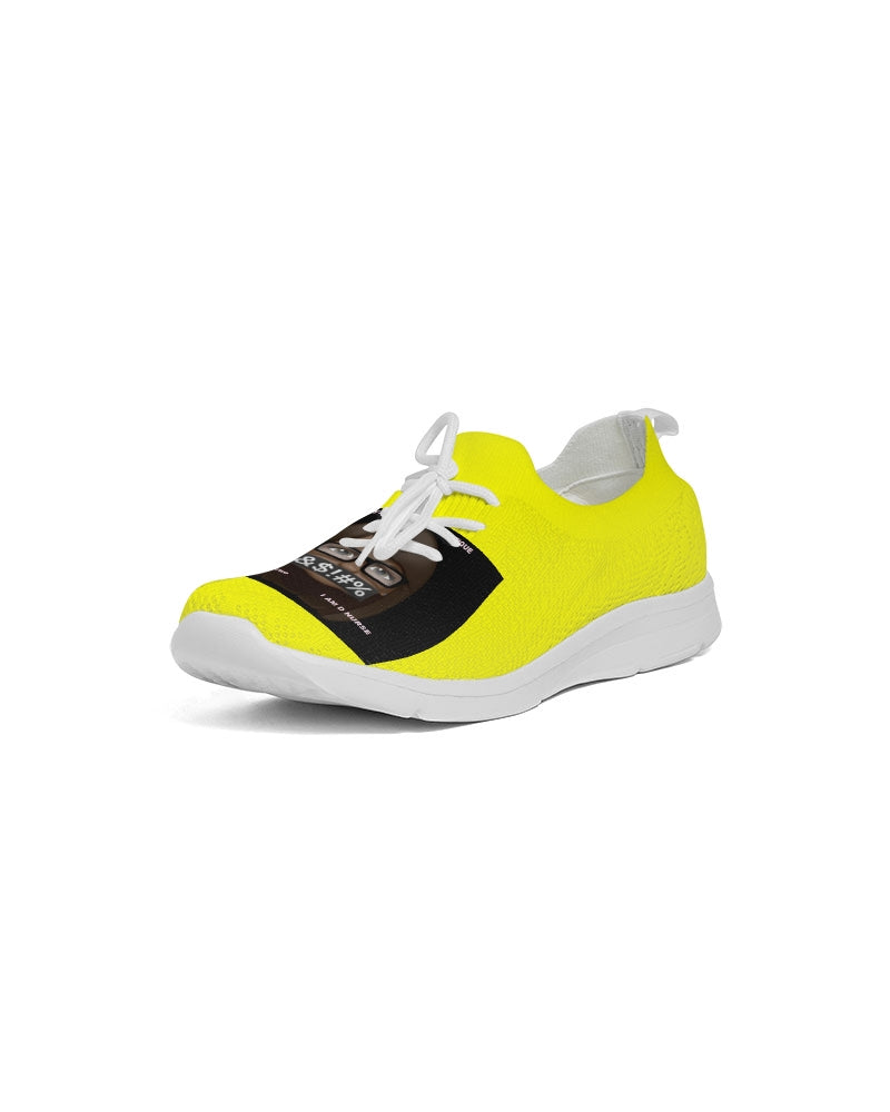 Angry Yellow Men's Lace Up Flyknit Shoe
