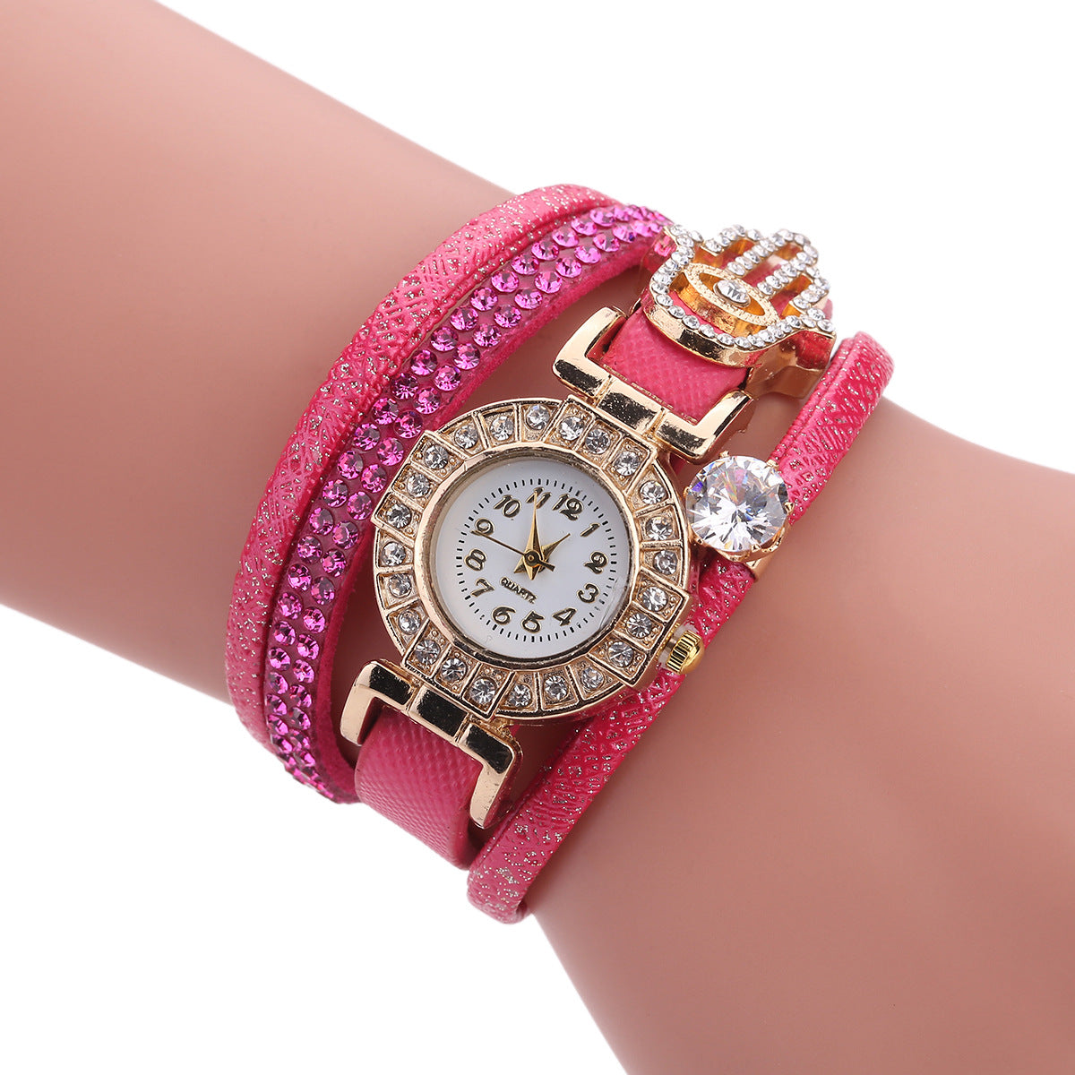 Fashion diamond decorated quartz watch