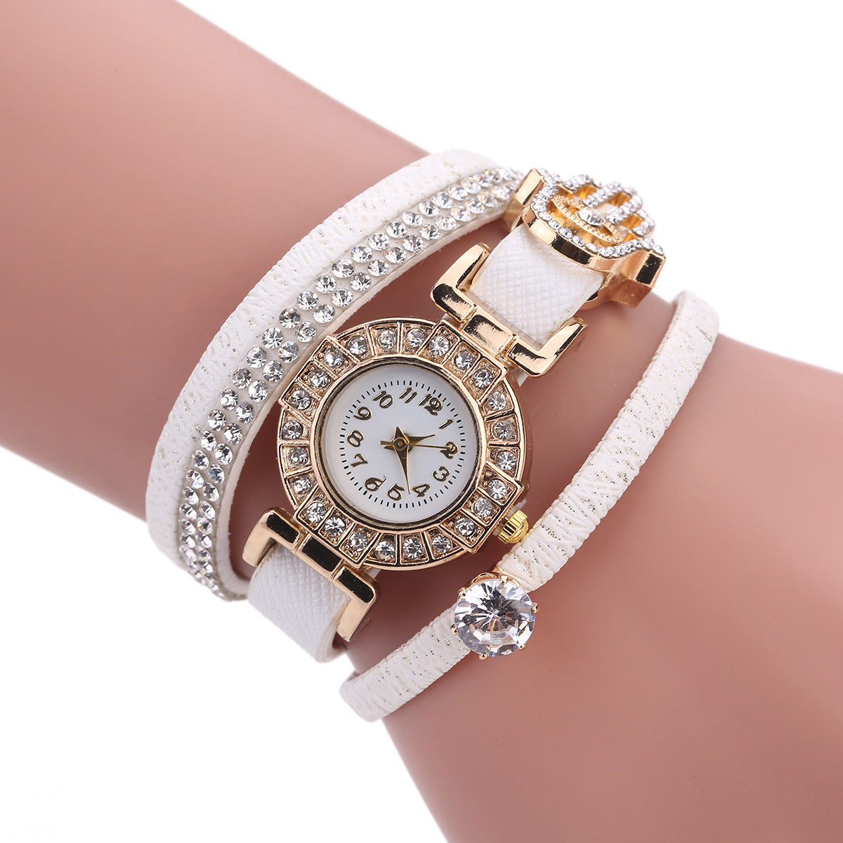 Fashion diamond decorated quartz watch